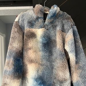 Tie Dye Quarter Zip Fleece